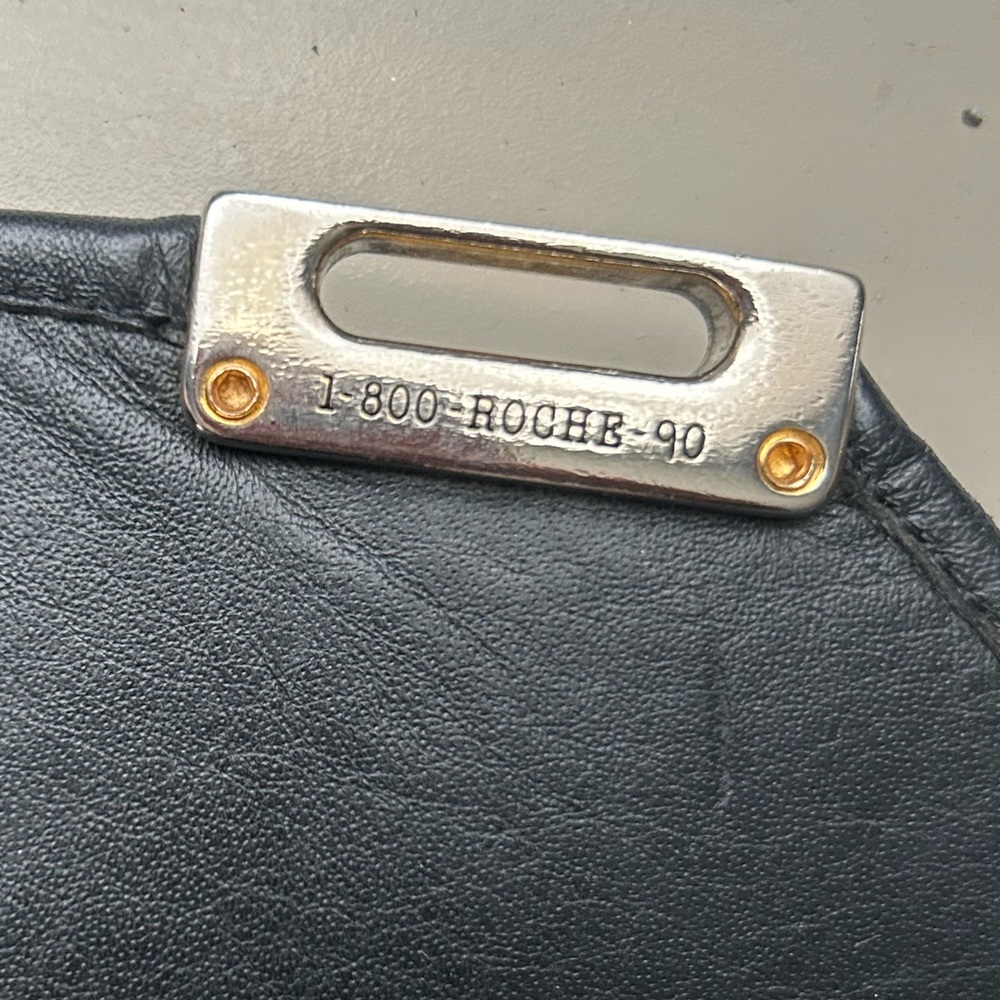 Roche Ventura Black & Brown Burma Leather Shoulder Bag - Picture 4 of 12
